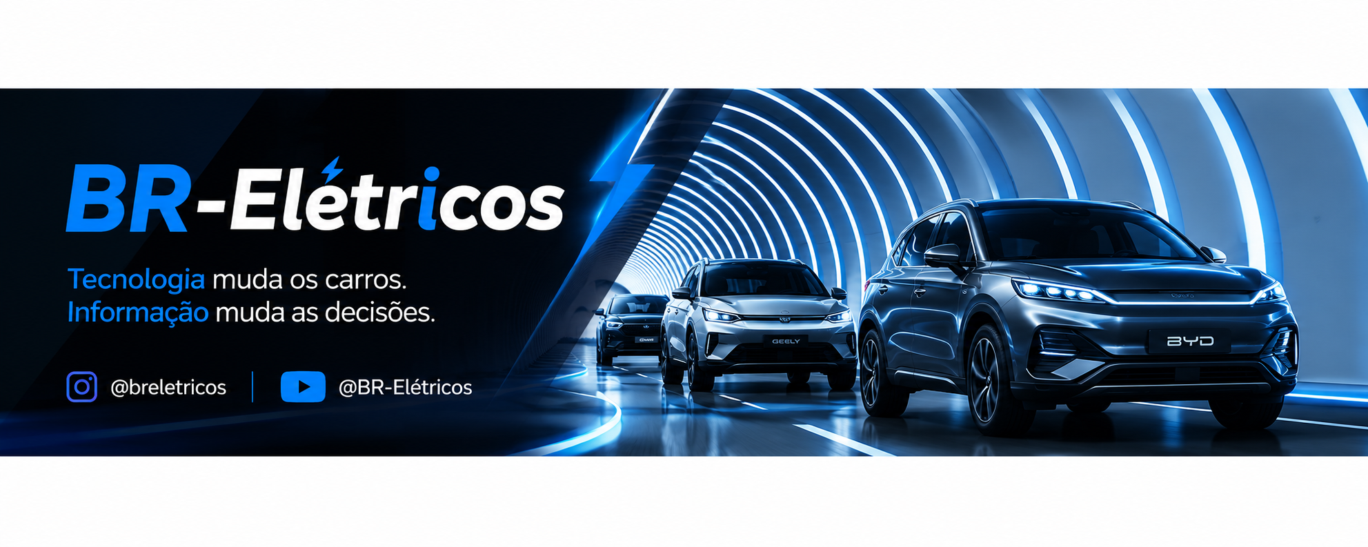 Banner do canal BR-Elétricos no YouTube