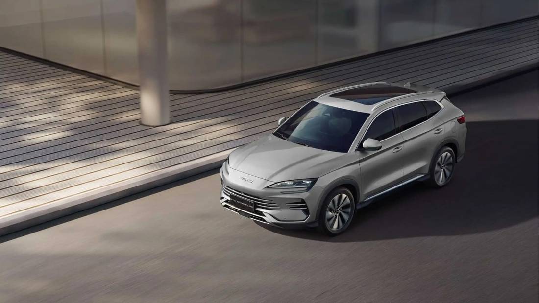 BYD Song Plus híbrido em avenida. Foto: divulgação BYD