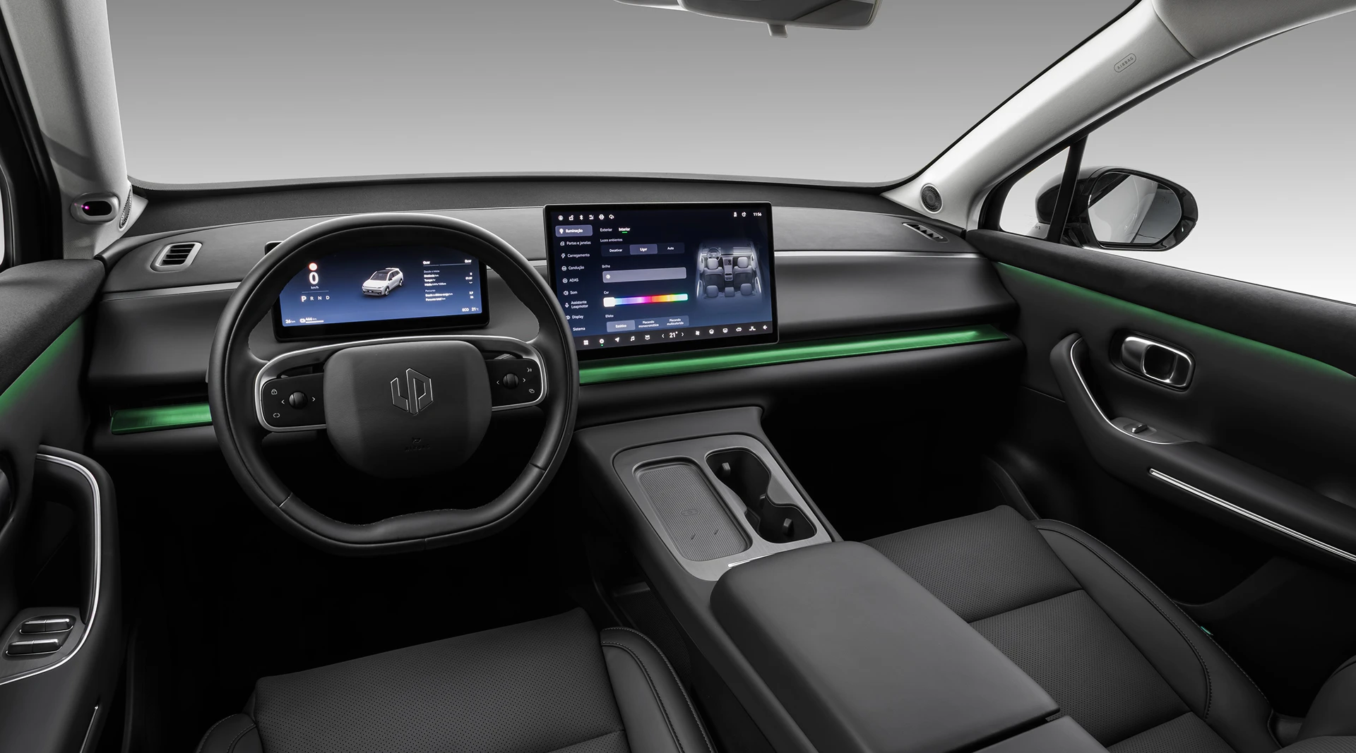 C10 — cabine, painel e console central