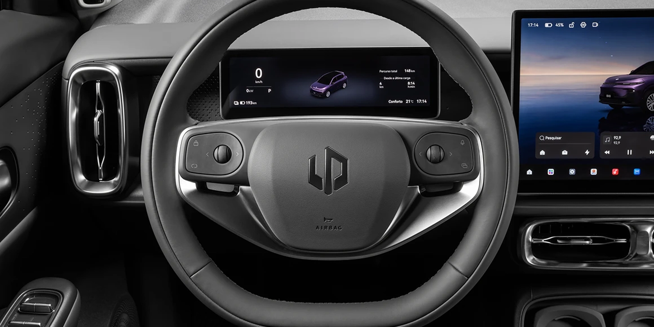 B10 — volante e painel
