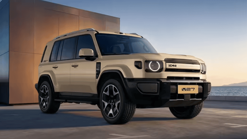 iCaur V27 EREV ganha bateria de 51,2 kWh e vai a 300 km elétricos (CLTC)